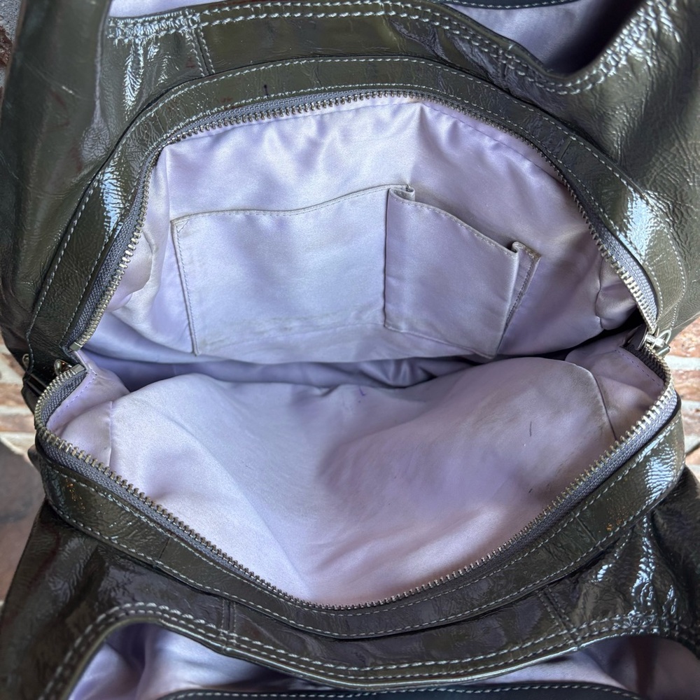 Vintage coach Leather Bag with Lavender Interior - Picture 10 of 12
